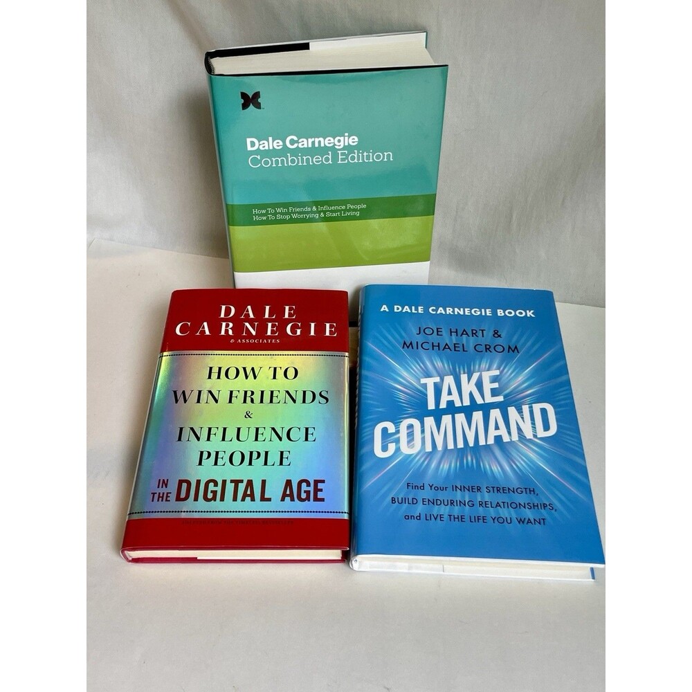 *NEW*  Dale Carnegie Hardcover Books (Lot of 3) Win Friends, Take Command